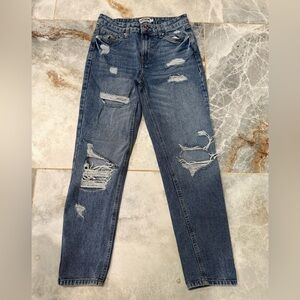 Refuge Distressed Skinny Jeans in Blue